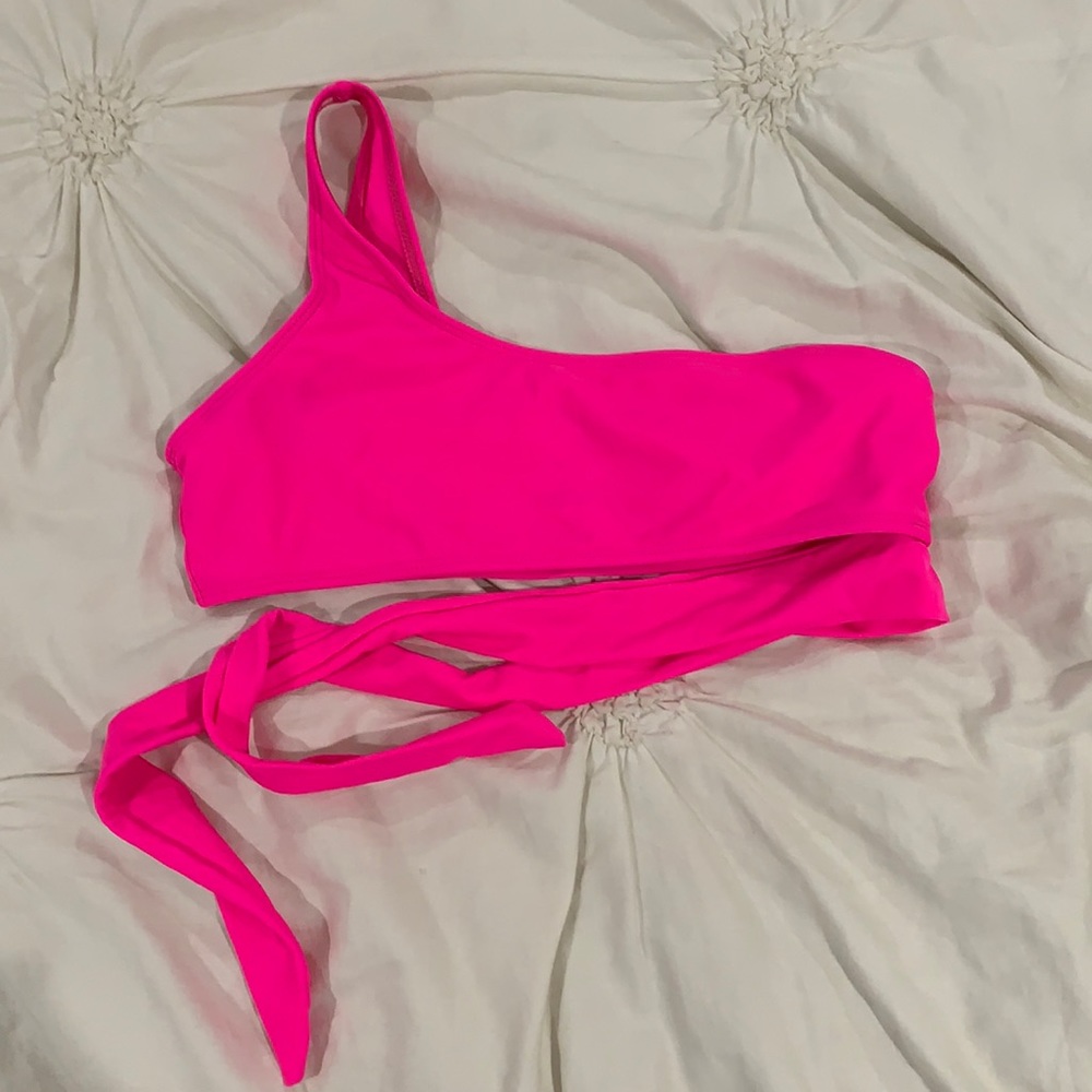 one shoulder bikini top